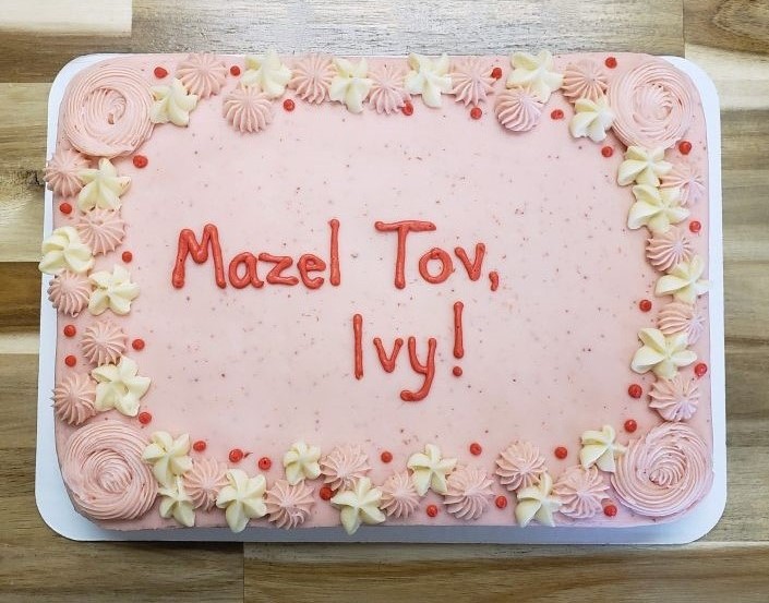 Chocolate Cake w/ Strawberry Frosting